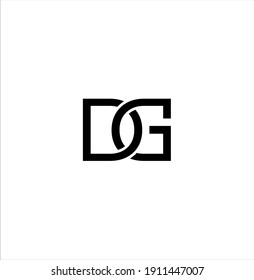 Creative Modern Initial DG Logo Design Vector