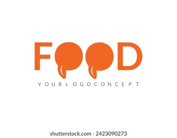 Creative Modern Initial Food Logo.