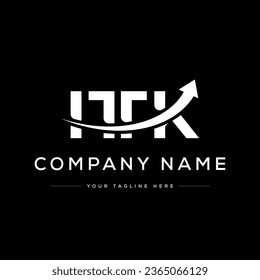 Creative Modern Initial Letter K Logo. Schwarz-Weiß-Logo. Für Firmenlogos geeignet. Flaches Vectorlogo-Design-Vorlagenelement