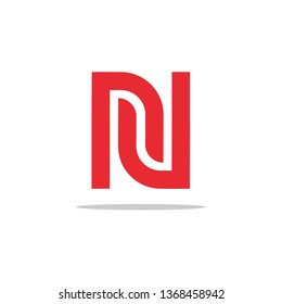 Creative Modern Initial Letter Logo. Letter Monogram N Logo. Vector Template
