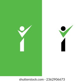 Logo Creativo Moderno De Letra Inicial I. Usable para logotipos de empresas. Elemento de plantilla de diseño de logotipo de vectores planos