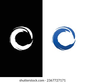Creative Modern Initial Letter O Logo. Schwarz-Weiß-Logo. Für Firmenlogos geeignet. Flaches Vectorlogo-Design-Vorlagenelement
