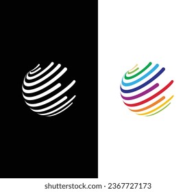 Creative Modern Initial Letter O Logo. Black and White Logo. Usable for Business Logos. Flat Vector Logo Design Template Element