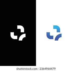 Creative Modern Initial Letter Q Logo. Black and White Logo. Usable for Business Logos. Flat Vector Logo Design Template Element