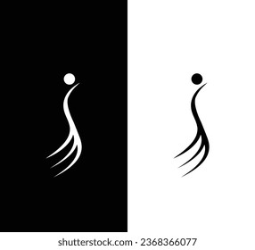 Creative Modern Initial Letter S Logo. Black and White Logo. Usable for Business Logos. Flat Vector Logo Design Template Element