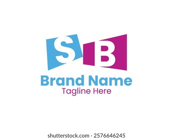 Creative modern initial letter SB logo vector