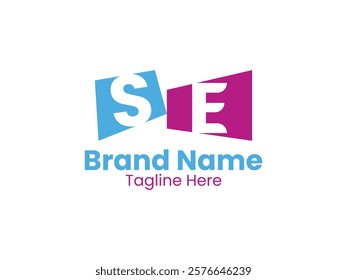 Creative modern initial letter SE logo vector