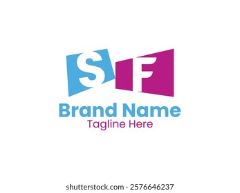 Creative modern initial letter SF logo vector