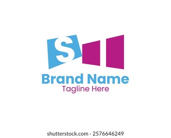 Creative modern initial letter SI logo vector