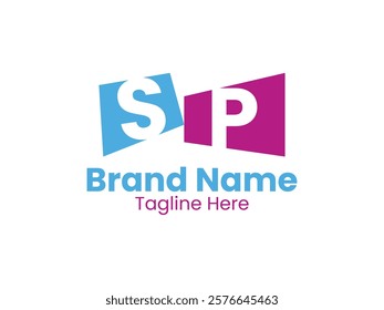 Creative modern initial letter SP logo vector