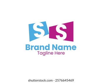 Creative modern initial letter SS logo vector