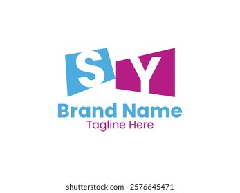 Creative modern initial letter SY logo vector