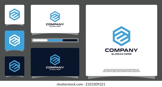 Kreative, moderne Initialen mit Design für Visitenkarten-Logos