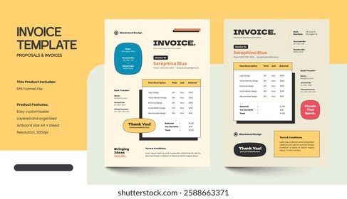 Creative Modern Invoice Design Template