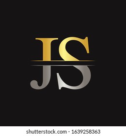 Creative Modern JS Logo Design Vector Template. Initial Linked Letter JS Logo Design