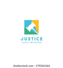 Creative modern justice logo design