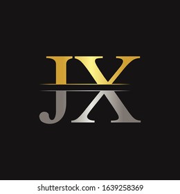 Creative Modern JX Logo Design Vector Template. Initial Linked Letter JX Logo Design