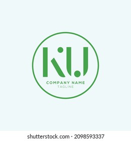 Creative modern KU Letter Business Logo Design Alphabet Icon Vector Symbol. Creative elegant letter KU logo template.