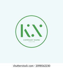 Creative modern KX Letter Business Logo Design Alphabet Icon Vector Symbol. Creative elegant letter KX logo template.