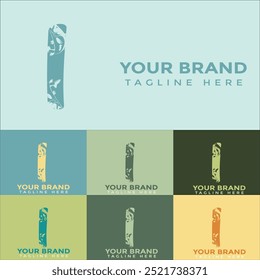 Creativo moderno l Letra Fish Logo con colorido Icon Vector
