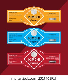 Creative and modern label design template