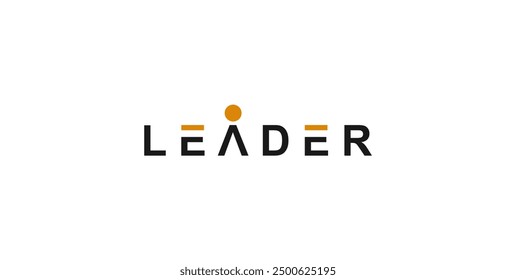 Creative and modern LEADER letter logo.