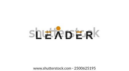 Creative and modern LEADER letter logo.