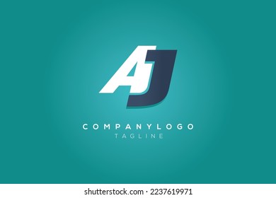 Creative modern letter AJ Alphabets Letters Logo design vector. Abstract letter AJ