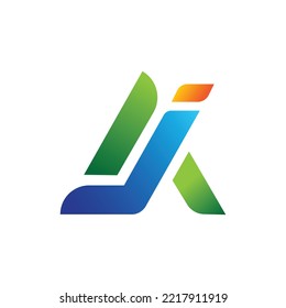 Letra creativa moderna vector de diseño del logo de AJ. Letra abstracta AJ, aj ja a j Letra modelo de diseño de logotipo inicial Ilustración vectorial, icono de letra alfabeta AJ