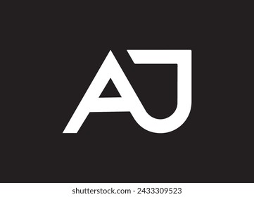 Creative modern letter AJ logo design vector.