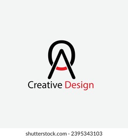 Creative Modern letter AO logo