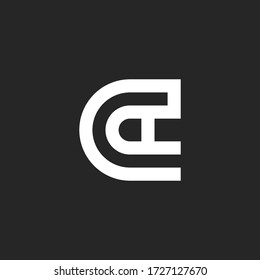 Creative moderne Letter c-Vorlage für eine weiße Farbe