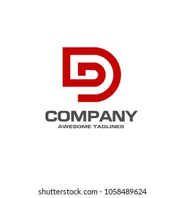 creative and modern letter d logo concept