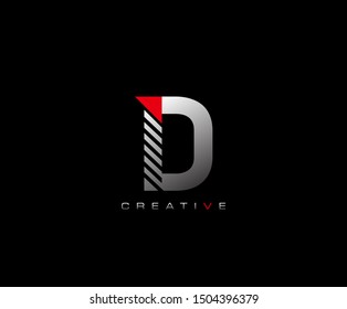 Creative Modern Letter D Logo Techno Stock Vector (Royalty Free ...