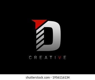 Creative Modern Letter D logo, Abstract D Letter Logo Icon.
