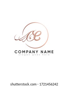 Creative modern letter E with dragonfly style logo template, Vector logo for business and company identity