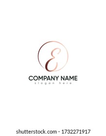 Creative modern letter E logo template, Vector logo for business and company identity 