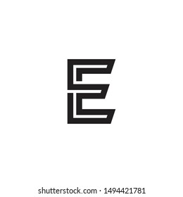 Creative Modern letter E. Vector logo icon template