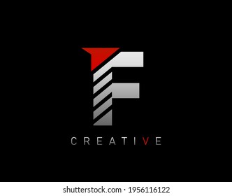 Creative Modern Letter F logo, Abstract F Letter Logo Icon.