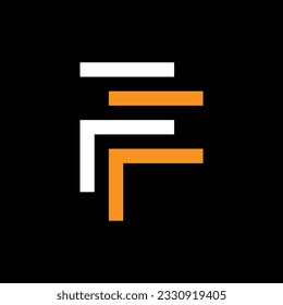 Kreatives, modernes Logo-Design mit FF-Monogramm