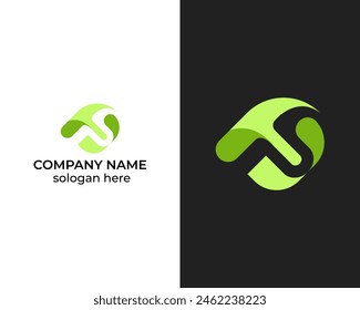 Creative Modern Letter FU logo design for business