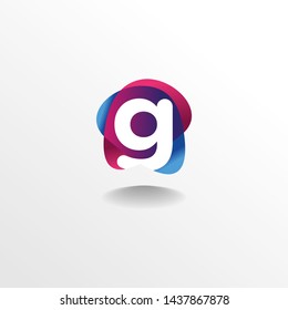 Creative and Modern Letter G Logo , Icon , Symbol with Colorful Fluid Design