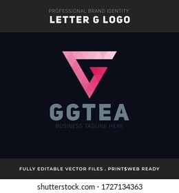 Creative moderne Letter g Rot dunkler und heller Farbe Design Vorlage