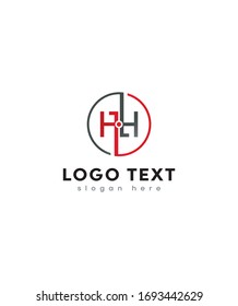 Creative modern letter H and H logo template, vector logo for business and company identity 