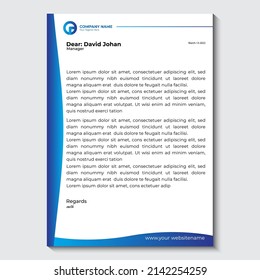 creative modern letter head design template for your project. letterhead design for your business. Print ready .corporate letterhead template. 
