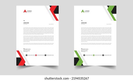  creative modern letter head design template for your project. letterhead, letter head, Business letterhead design.