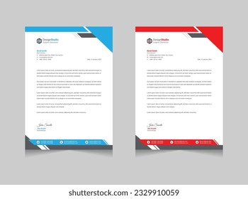 creative modern letter head design template for your project.
