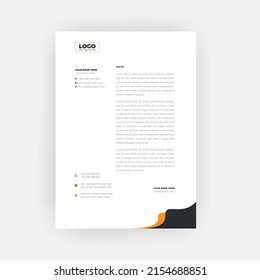 creative modern letter head template