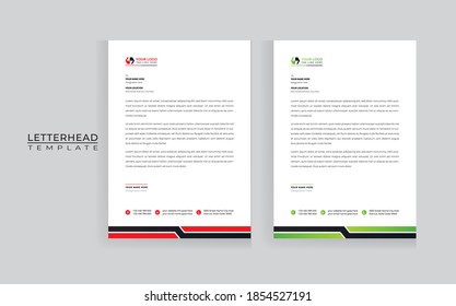  plantillas de encabezado de letras modernas creativas, ilustración de vector