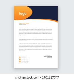 creative modern letter head templates for your project design with standard sizes.